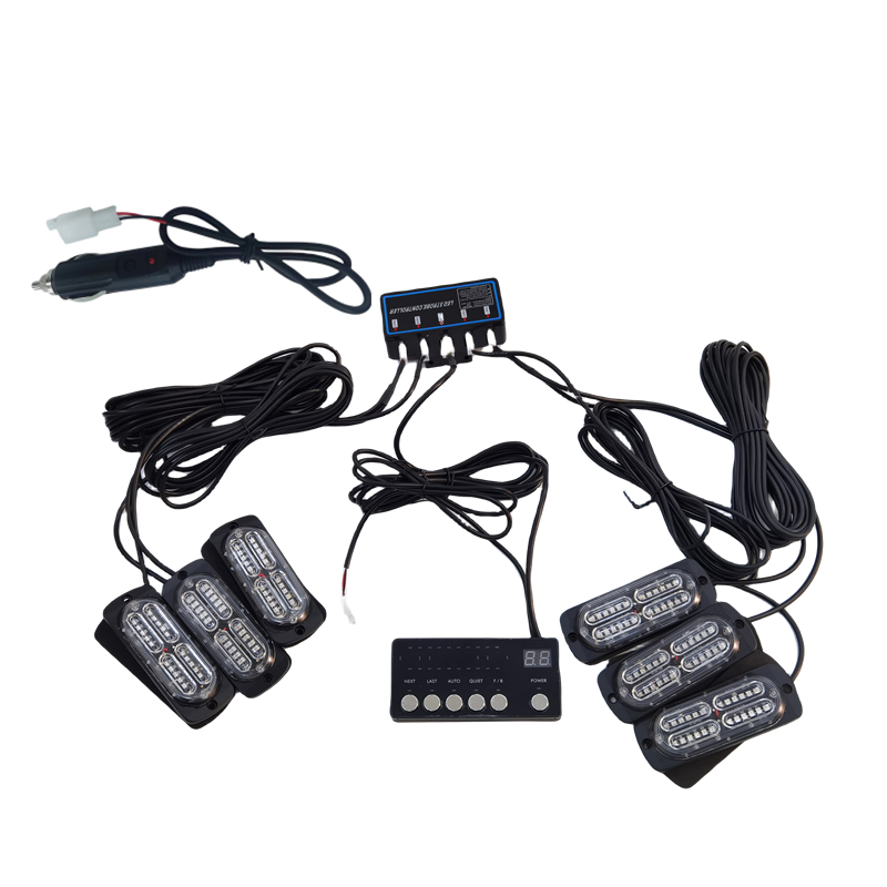 17 fonksiyonlu çakar lamba 12-30v 24 led 6 adet kırmızı*mavi set / LAPA549 17 fonksiyonlu çakar lamba 12-30v 24 led 6 adet kırmızı*mavi set / LAPA549