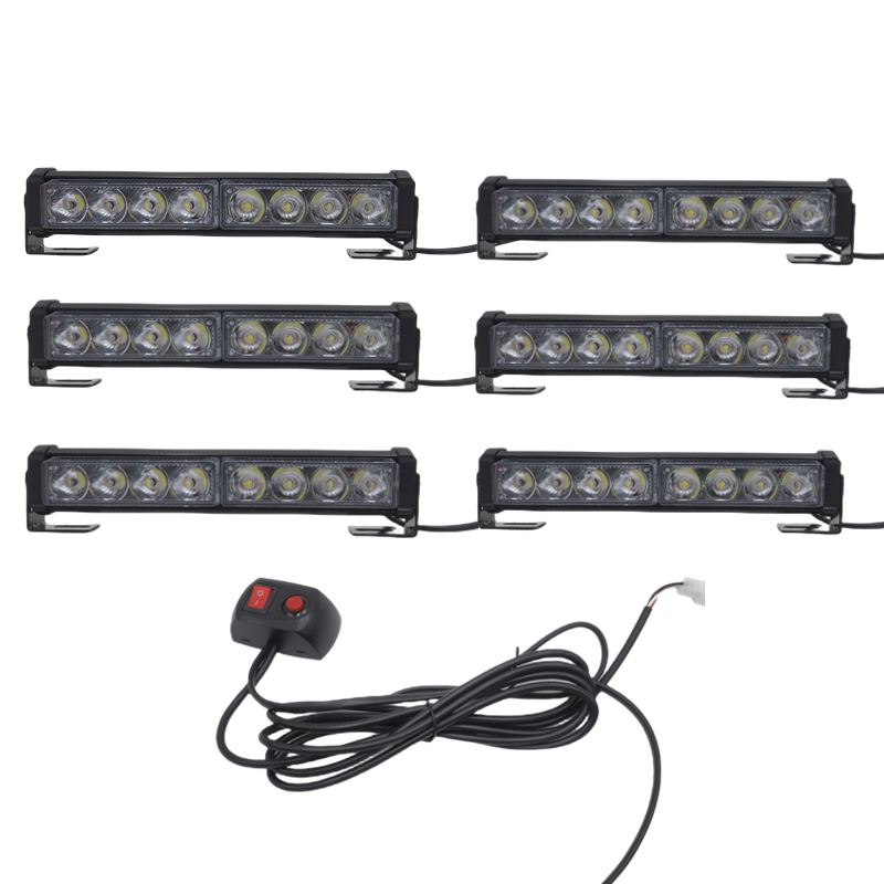 6'lı 48 led çakar lamba kırmızı-kırmızı 12-30V / LAPA545-3 6'lı 48 led çakar lamba kırmızı-kırmızı 12-30V / LAPA545-3