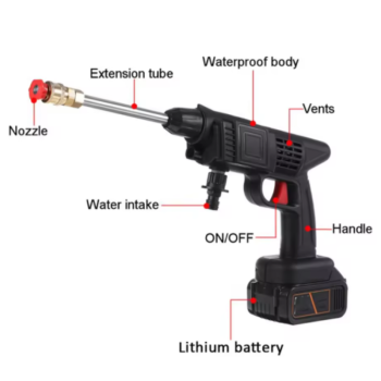 Space Şarjlı Oto Yıkama Tabancası Çantalı