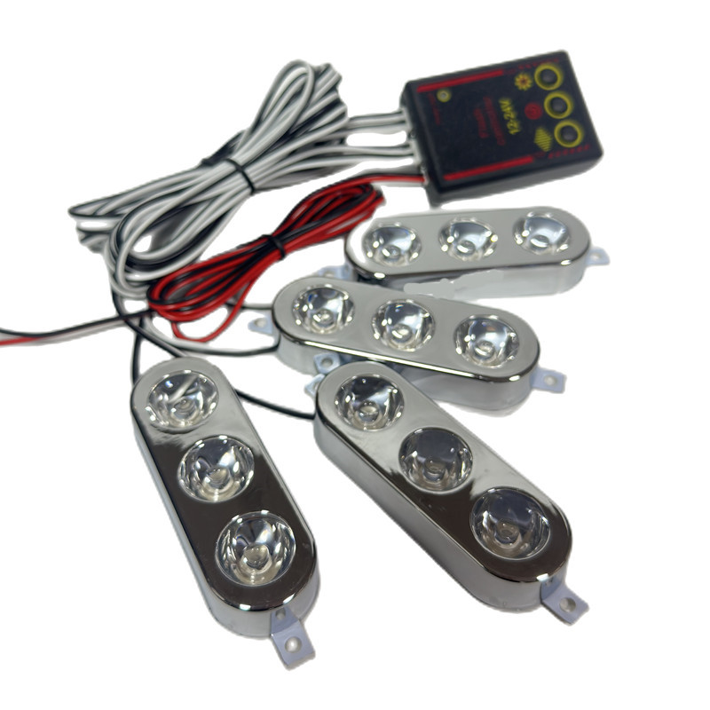 Çakar lamba 3x4 led kırmızı-kırmızı 12-24v / LAPA535-3 Çakar lamba 3x4 led kırmızı-kırmızı 12-24v / LAPA535-3
