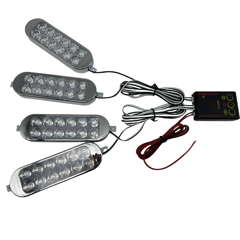 kırmızı-mavi 12-50v Çakar lamba 4'lü set kumandalı/ LAPA213 kırmızı-mavi 12-50v Çakar lamba 4'lü set kumandalı/ LAPA213