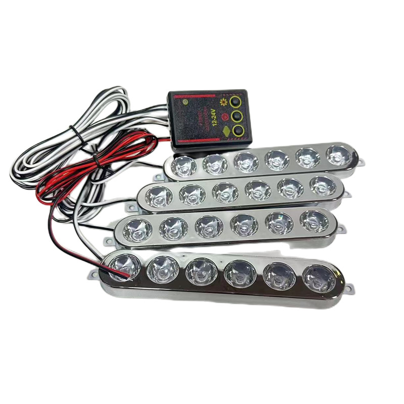 Çakar lamba 6x4 led sarı sarı 12-24v / LAPA536 Çakar lamba 6x4 led sarı sarı 12-24v / LAPA536