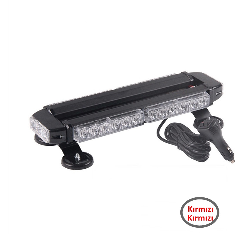 Çakar lamba çift taraflı 30 led kırmızı-kırmızı 12-24v / LAPA523 Çakar lamba çift taraflı 30 led kırmızı-kırmızı 12-24v / LAPA523