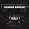 Çakar lamba çift taraflı 30 led sarı-sarı 12-24v / LAPA524 Çakar lamba çift taraflı 30 led sarı-sarı 12-24v / LAPA524