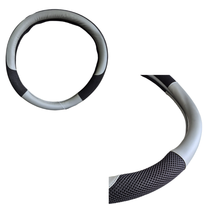 Direksiyon kılıfı 38 cm siyah-gri / DIKI409 Direksiyon kılıfı 38 cm siyah-gri / DIKI409