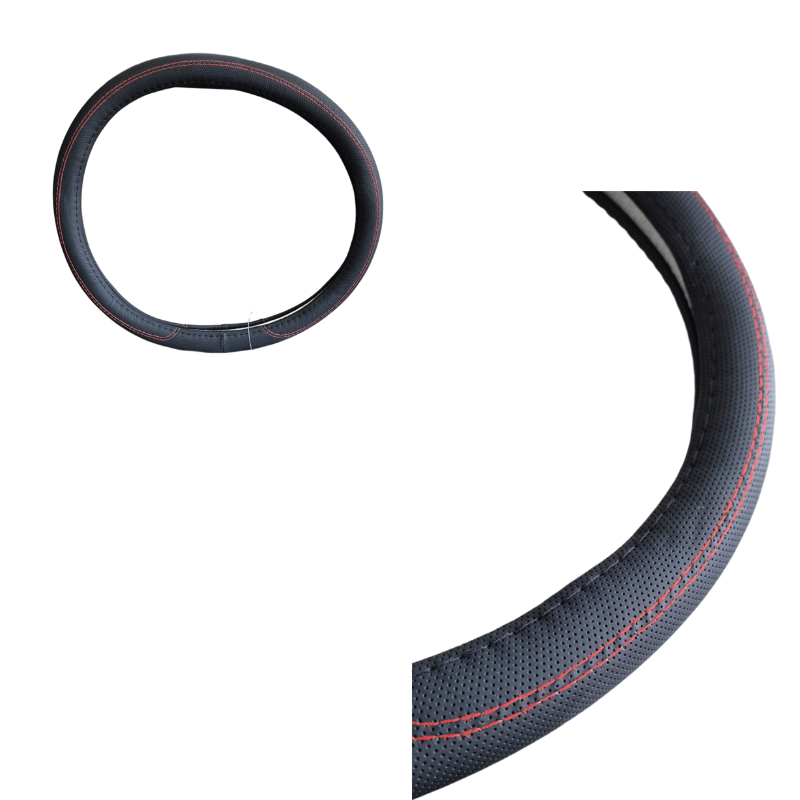 Direksiyon kılıfı 38 cm siyah-kırmızı / DIKI420 Direksiyon kılıfı 38 cm siyah-kırmızı / DIKI420