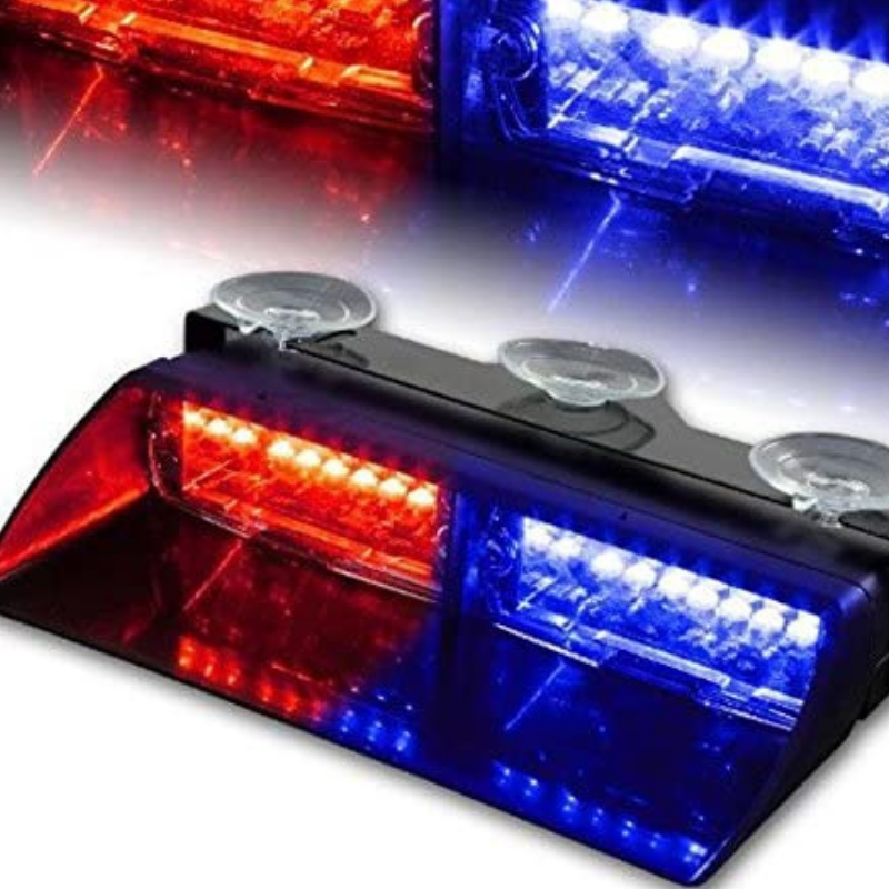 Flaş Led Çakarlı 16W Kırmızı-Mavi 8 Fonksiyonlu / LAPA176 Flaş Led Çakarlı 16W Kırmızı-Mavi 8 Fonksiyonlu / LAPA176
