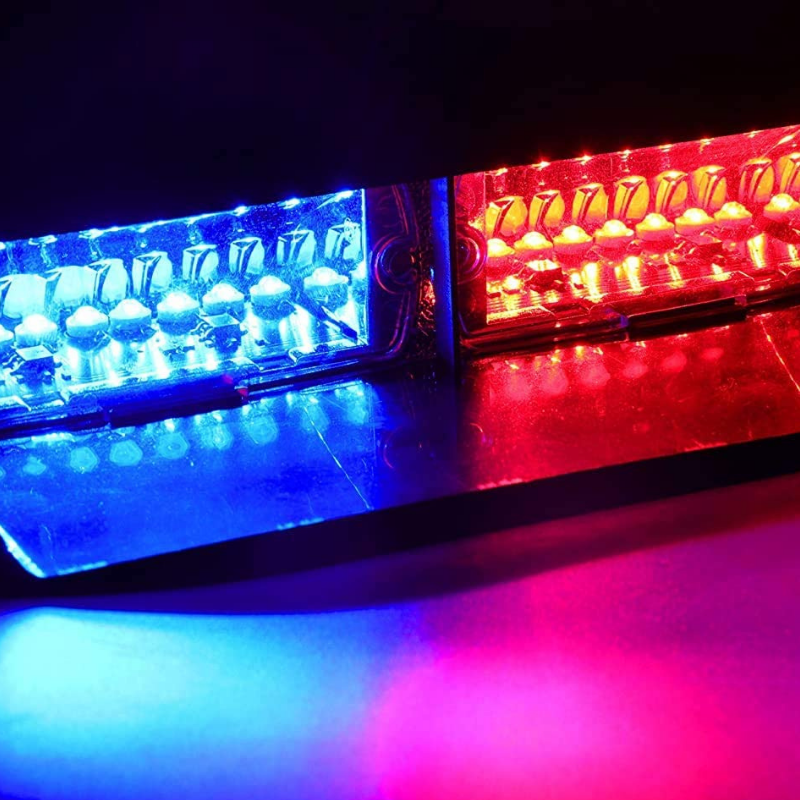 Flaş Led Çakarlı 16W Kırmızı-Mavi 8 Fonksiyonlu / LAPA176 Flaş Led Çakarlı 16W Kırmızı-Mavi 8 Fonksiyonlu / LAPA176
