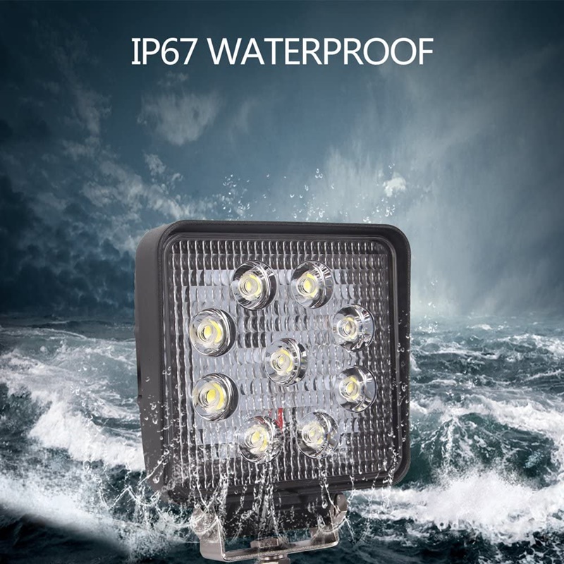 Space Sis ve çalışma lambası kare 9 led 27w 12-24v adet/ LASS309 Space Sis ve çalışma lambası kare 9 led 27w 12-24v adet/ LASS309