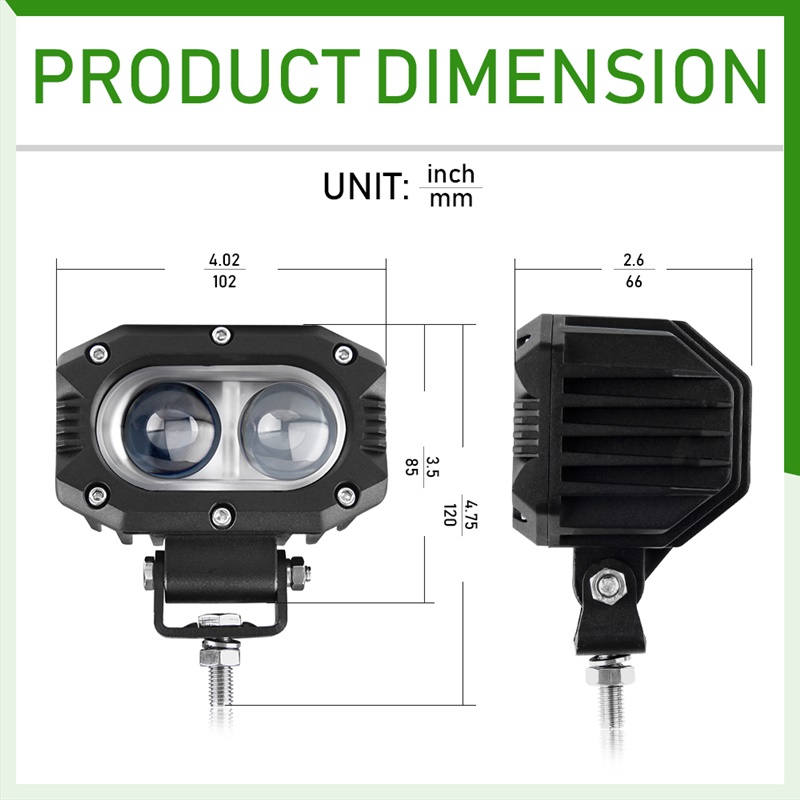 Offroad sis lambası beyaz-amber çakarsız 40w 12-30v adet / LASS298 Offroad sis lambası beyaz-amber çakarsız 40w 12-30v adet / LASS298