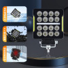 Space Offroad sis lambası 10,5 x 3,5 x 12cm kare beyaz-amber 35w 12-80v adet / LASS351-1 Space Offroad sis lambası 10,5 x 3,5 x 12cm kare beyaz-amber 35w 12-80v adet / LASS351-1