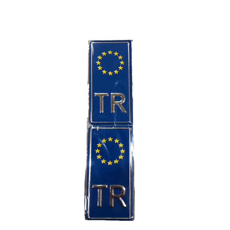 Plaka Sticker Avrupa Birliği plaka sticker 2ADET Plaka Sticker Avrupa Birliği plaka sticker 2ADET