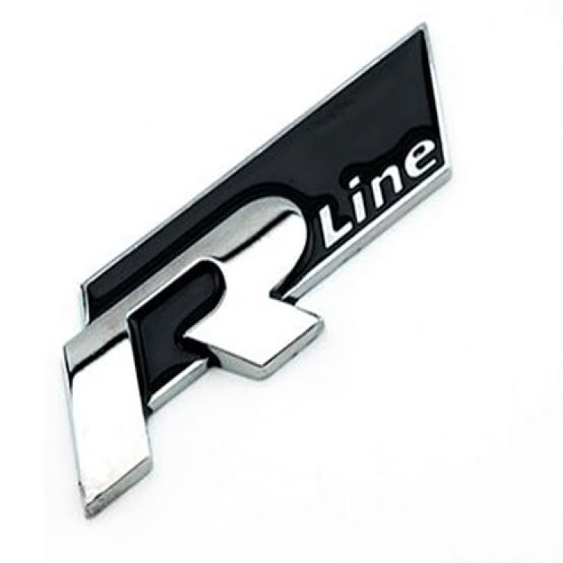 Oto panjur Logosu R-line civatalı panjur arması-siyah Oto panjur Logosu R-line civatalı panjur arması-siyah