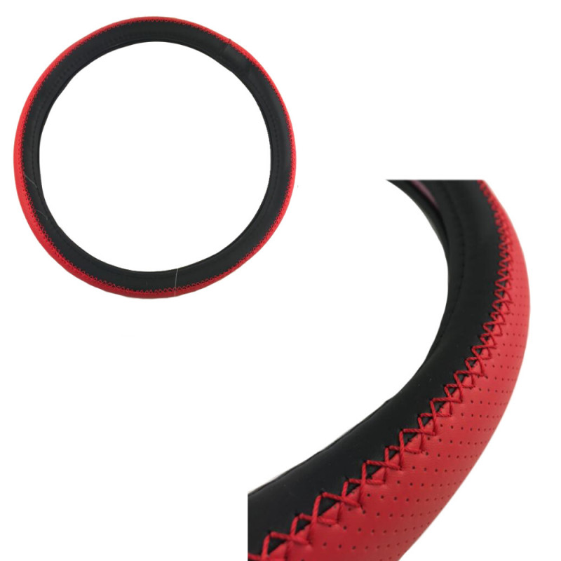 Space Direksiyon Kılıfı 38 cm Siyah/Kırmızı / DIKI342-SK Space Direksiyon Kılıfı 38 cm Siyah/Kırmızı / DIKI342-SK