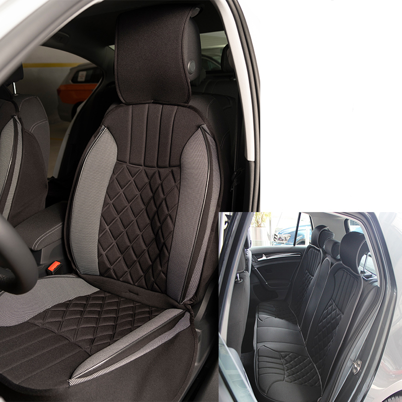 Space Elegance 5'li Koltuk Kılıfı Set Minder Siyah-Gri / KLMNY542 Space Elegance 5'li Koltuk Kılıfı Set Minder Siyah-Gri / KLMNY542