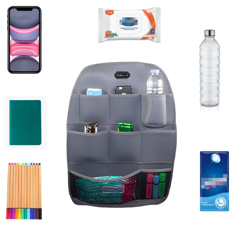 Space Koltuk Arkası Organizer(Deri)-Gri / SYESY95 Space Koltuk Arkası Organizer(Deri)-Gri / SYESY95