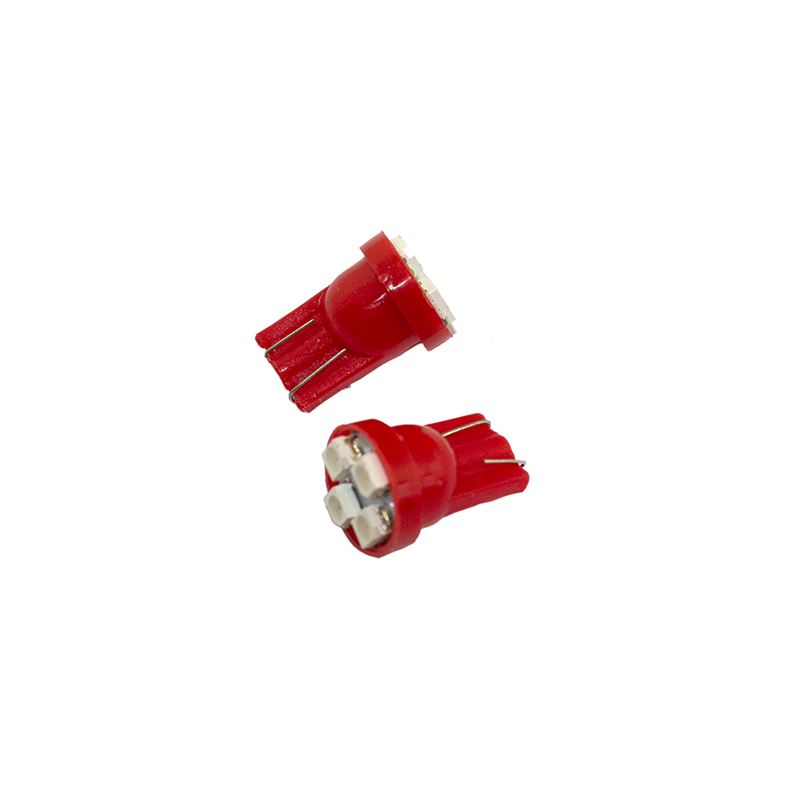 Space Led Ampul T10 2X4 SMD Kırmızı 2'li Set 12V / LAAM117-3 Space Led Ampul T10 2X4 SMD Kırmızı 2'li Set 12V / LAAM117-3