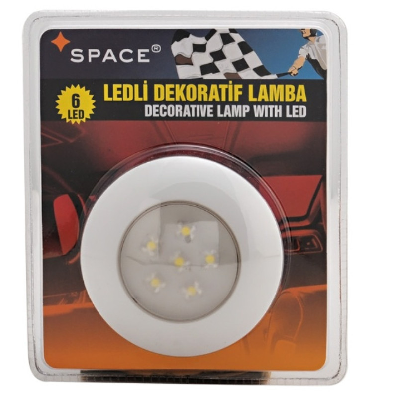 Space Ledli Dekoratif Tavan Lambası (6Led) Yuvarlak 24V /LAAK120-1-24