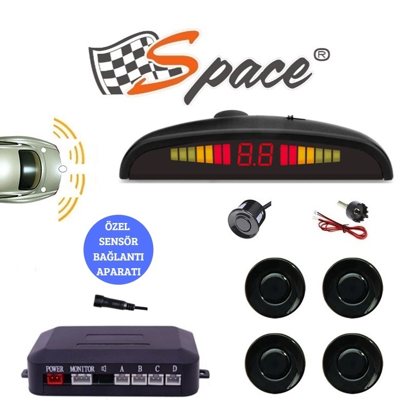 Space Park Sensörü Türkçe Sesli 22 mm Siyah / GUPR19-S Space Park Sensörü Türkçe Sesli 22 mm Siyah / GUPR19-S