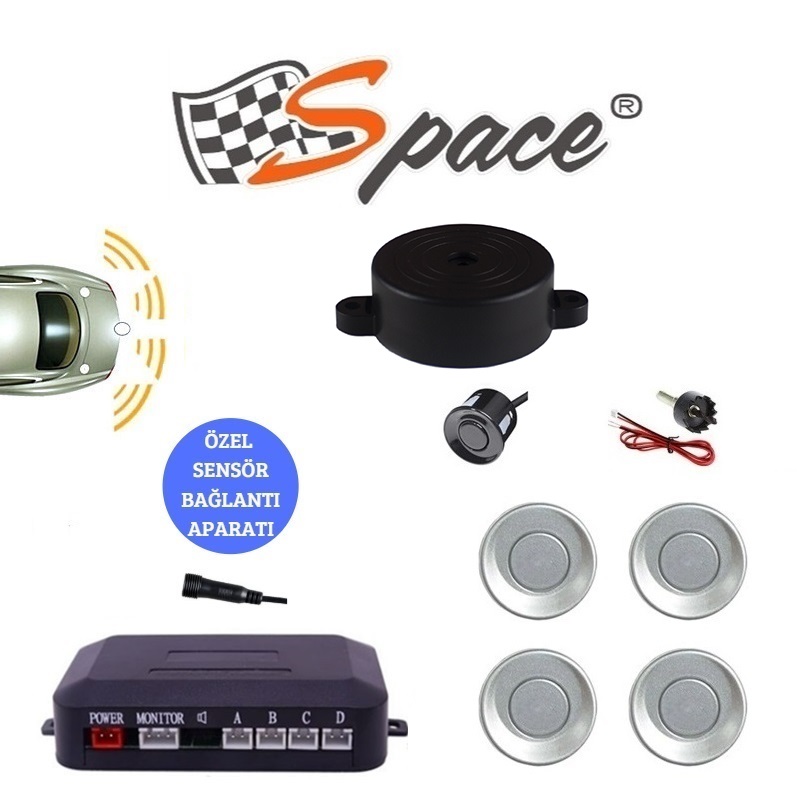 Space Ses İkazlı Park Sensörü 22 mm Gri / GUPR10-G Space Ses İkazlı Park Sensörü 22 mm Gri / GUPR10-G