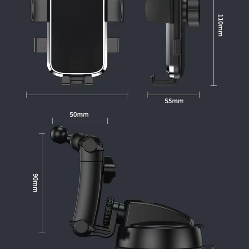Torpido üstü 360 derece dönebilen 25,5 cm telefon tutacağı krom / SYTE200 Torpido üstü 360 derece dönebilen 25,5 cm telefon tutacağı krom / SYTE200
