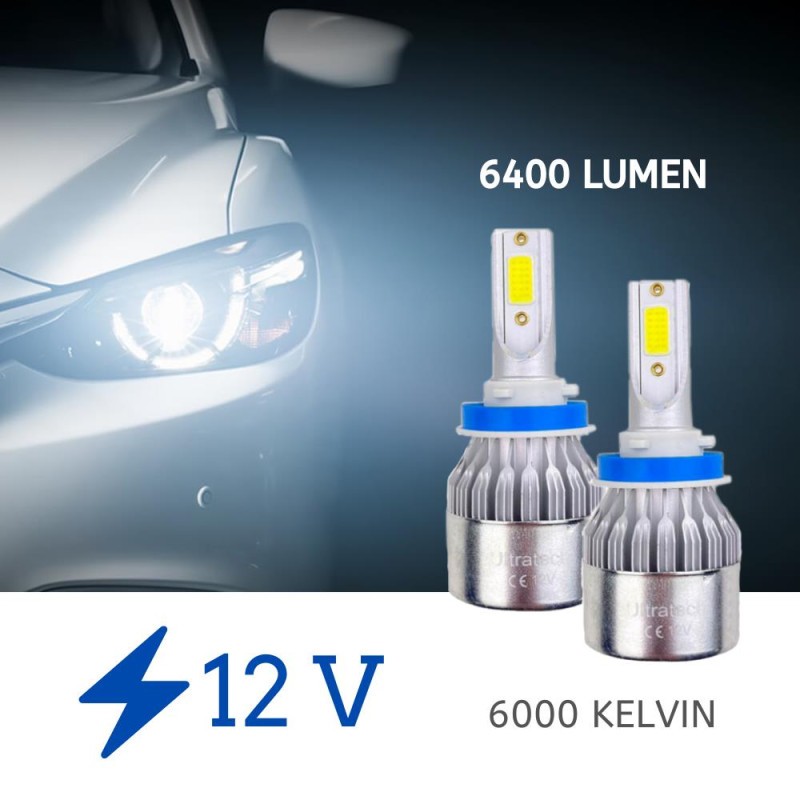 Ultratech Led Xenon Şimşek Etkili H1 3200LM / LAAM894 Ultratech Led Xenon Şimşek Etkili H1 3200LM / LAAM894